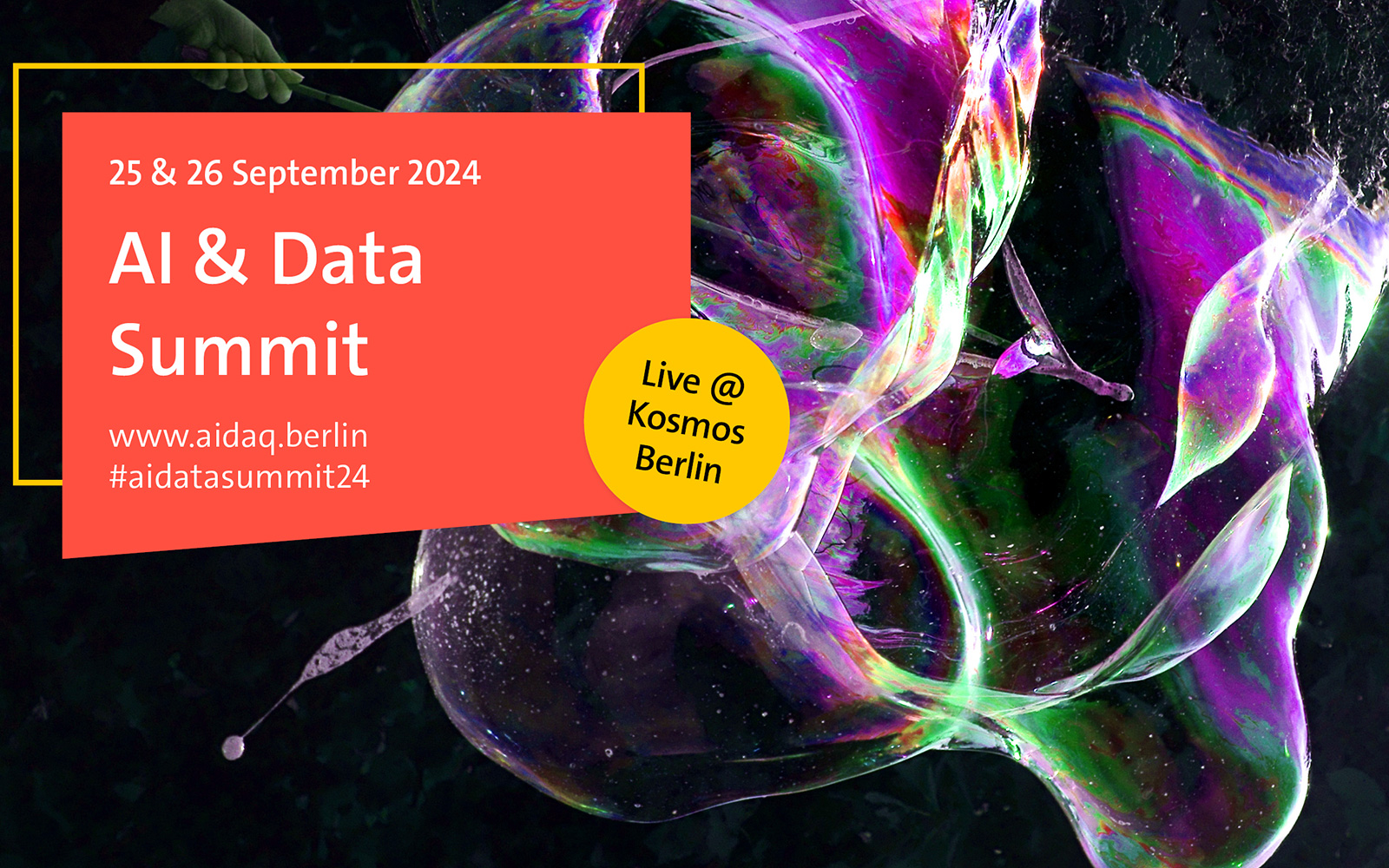 Key visual AI & Data Summit 2024.Foto: bitkom